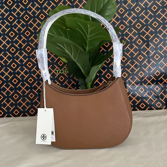 NWT , tory burch Emerson brown shoulder bag moose 150258 - Picture 5 of 14